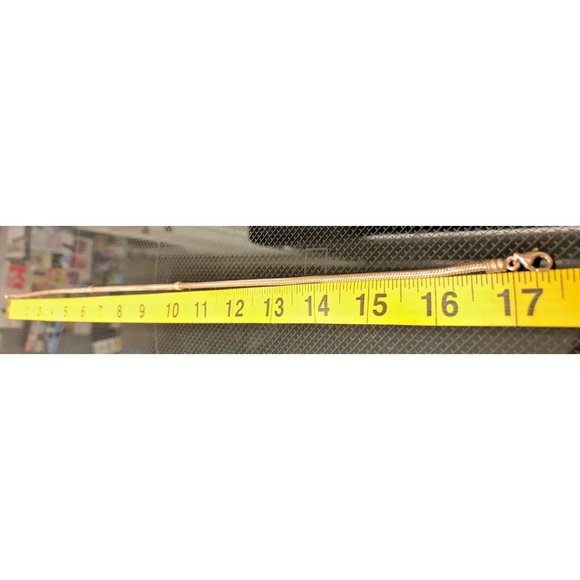 Pandora lobster clasp 925 silver necklace vintage 17.5" snap stations snake ALE - Picture 2 of 4